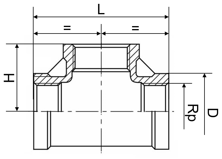 T-Stücke 1.4408 3"