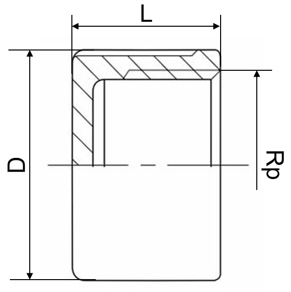 Kappe rund 1.4408 1/4"