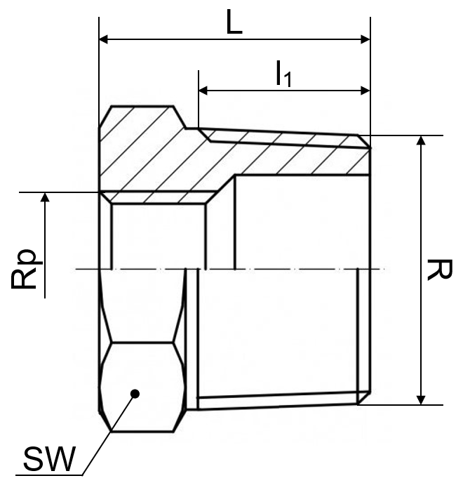 6-/8kt. Reduzierstück 1.4408 2" x 1 1/2"