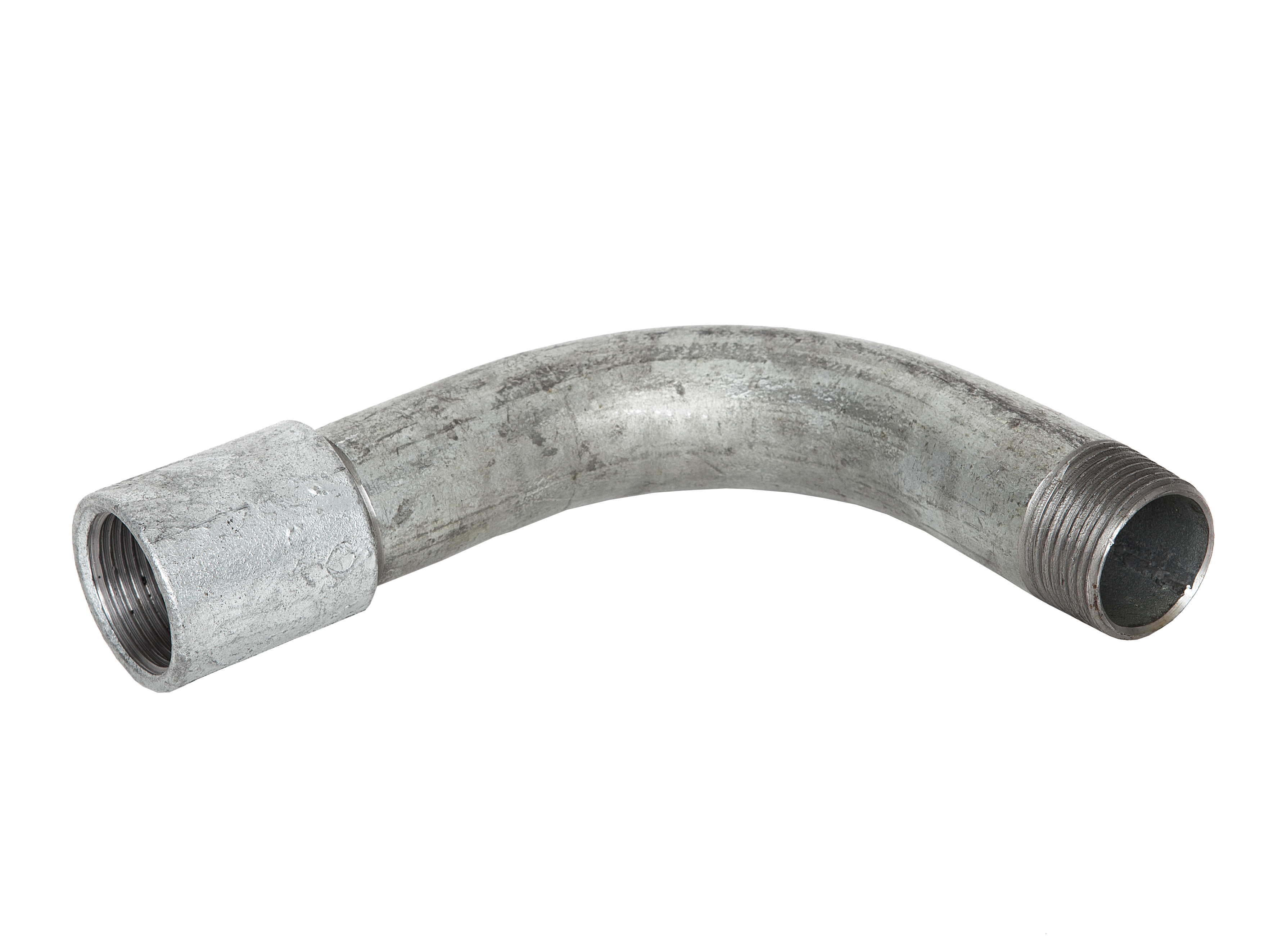 Bogen 90° mit Muffe EN 10241  R 1", Stahl ** verzinkt **