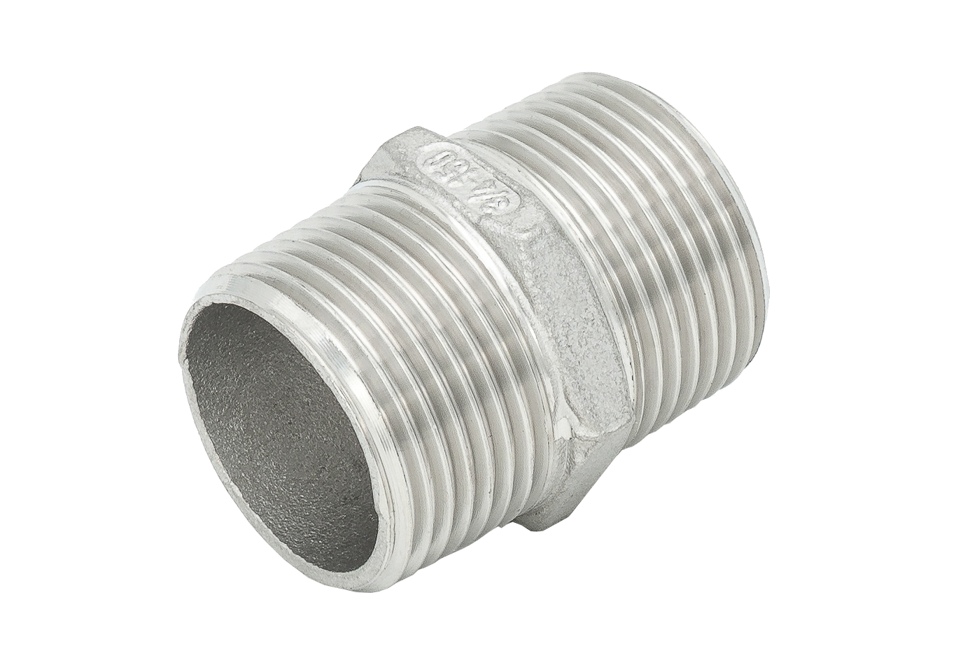 6-/8kt. Doppelnippel 1.4408 1 1/4"