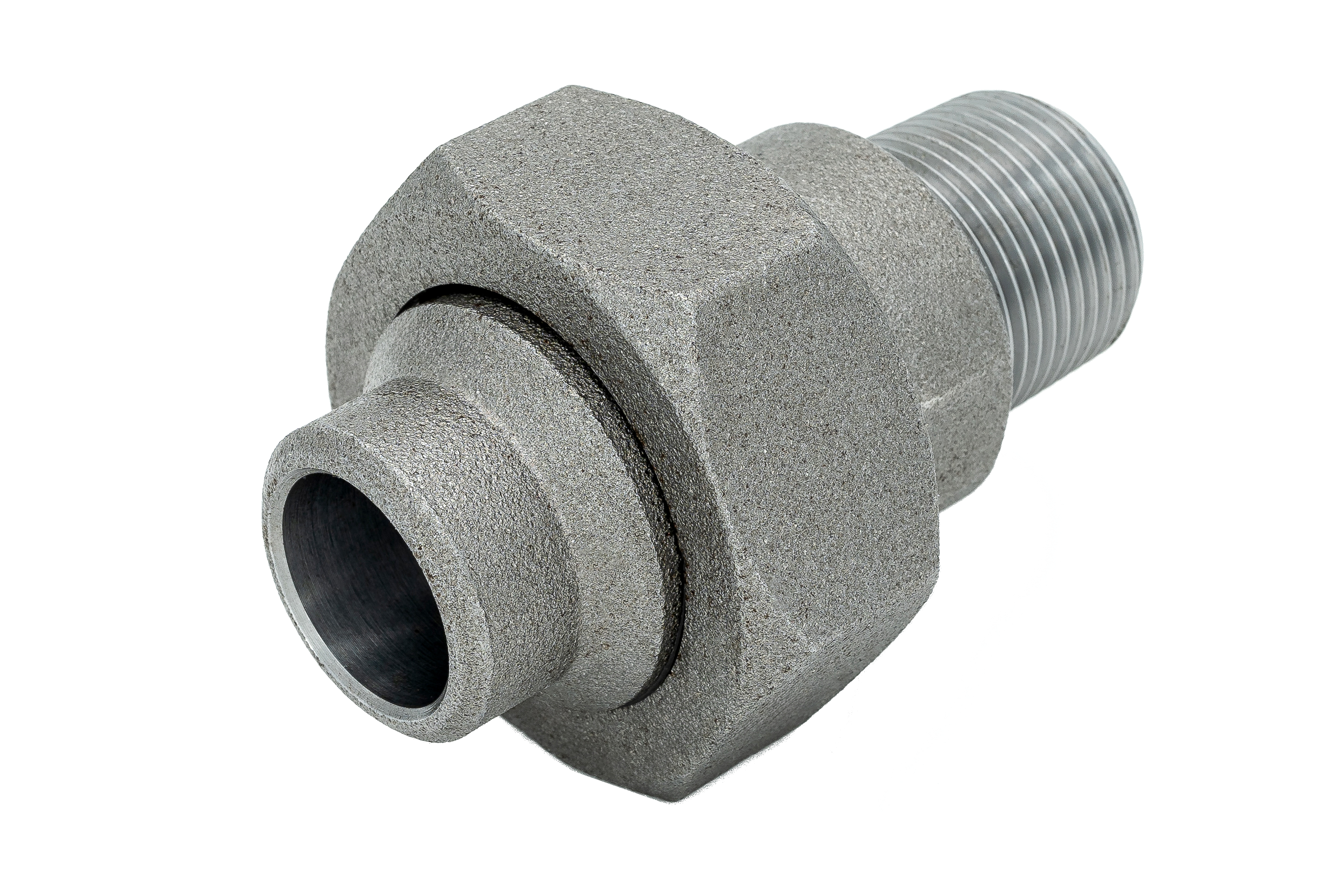 Verschraubung AGxSE EN 10241 R 3/8" x DN 10/ 17,2 mm, konisch dichtend, Stahl ** schwarz **