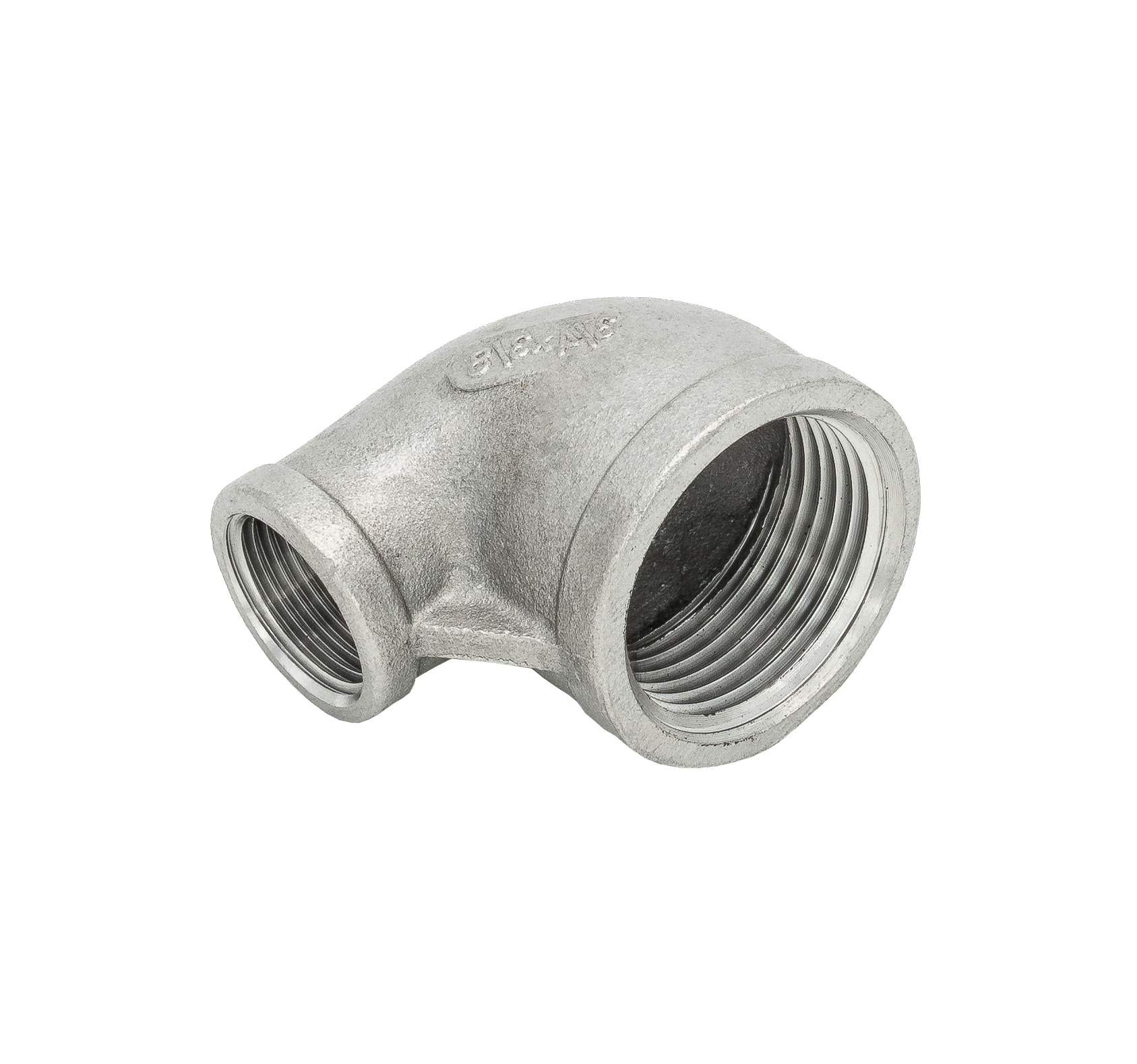 Winkel 90° IG/IG reduziert 1.4408 1/2" x 1/8"