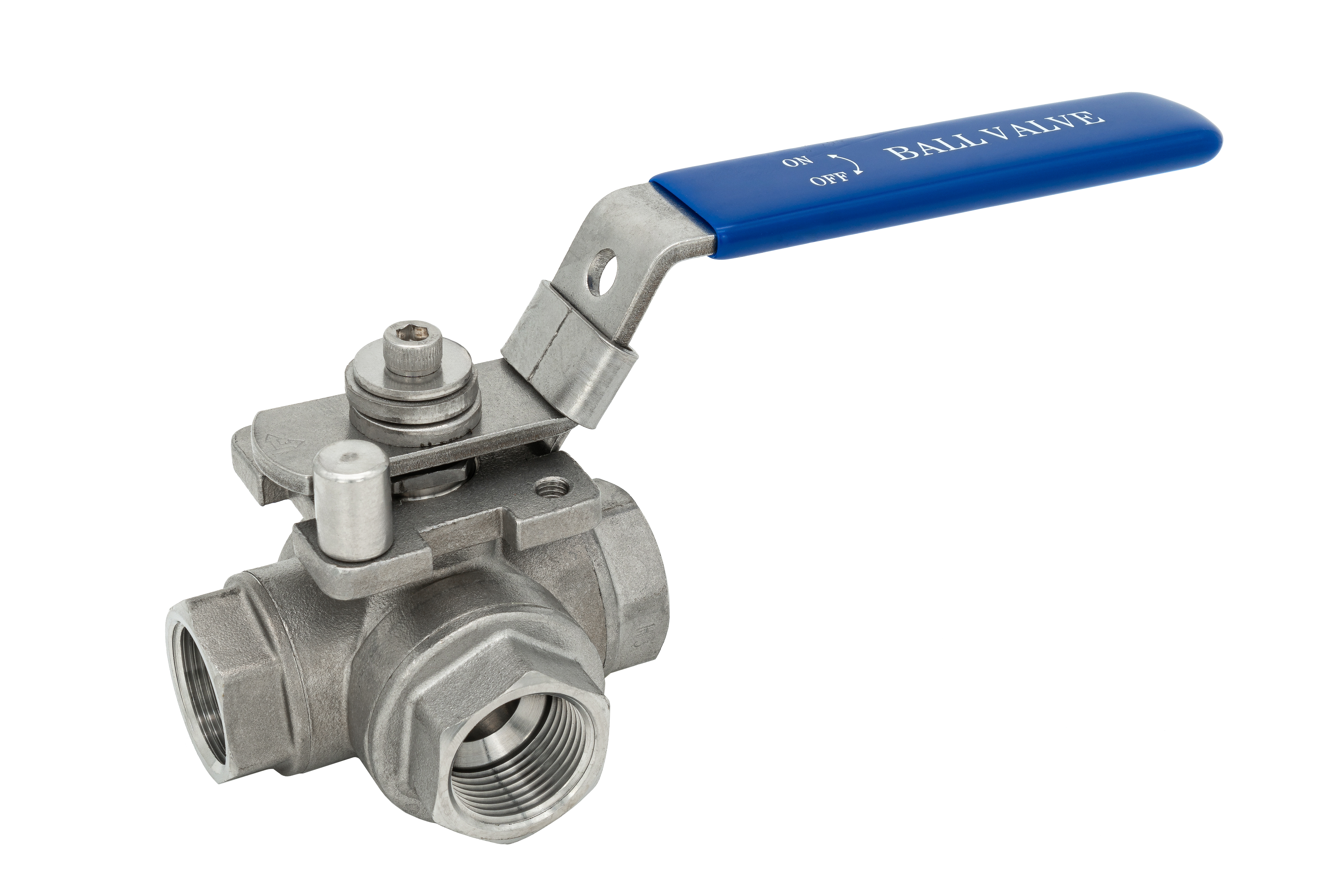 3-Wege Kugelhahn 1.4408 T-Form 2"