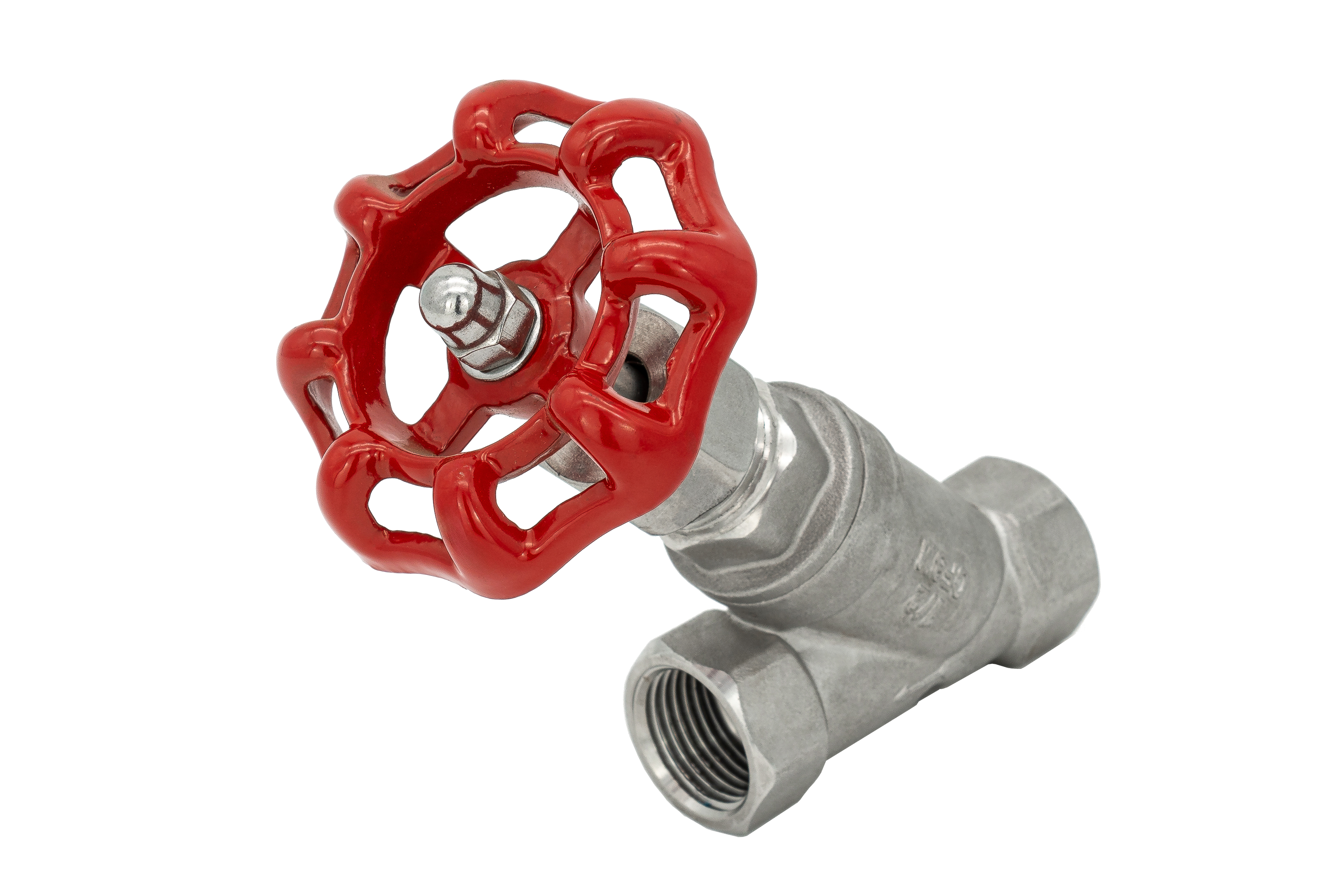 Schrägs. Muffenventil IG 1.4408 PN 16 3/8"