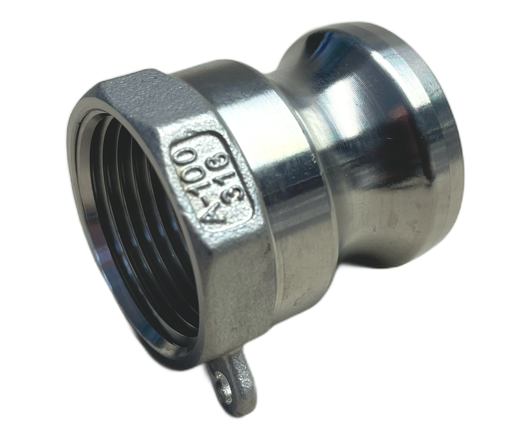 Kamlok Vaterteil mit Innengewinde Typ A G 3/4", 1.4408