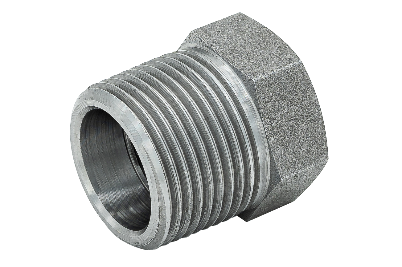 6kt. Reduzierstück EN 10241 R 3/8" x 1/4", Stahl ** schwarz **