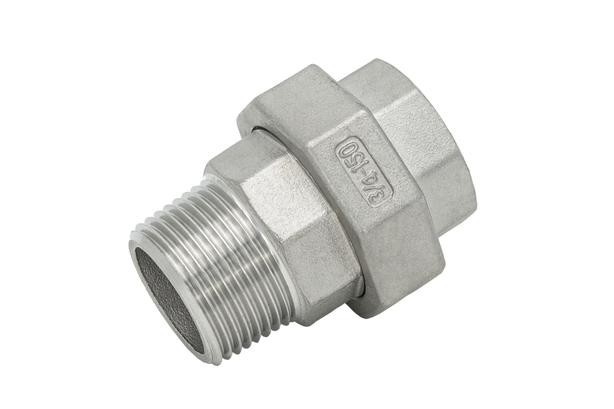Verschraubungen Flach IG/AG 1.4408 2"