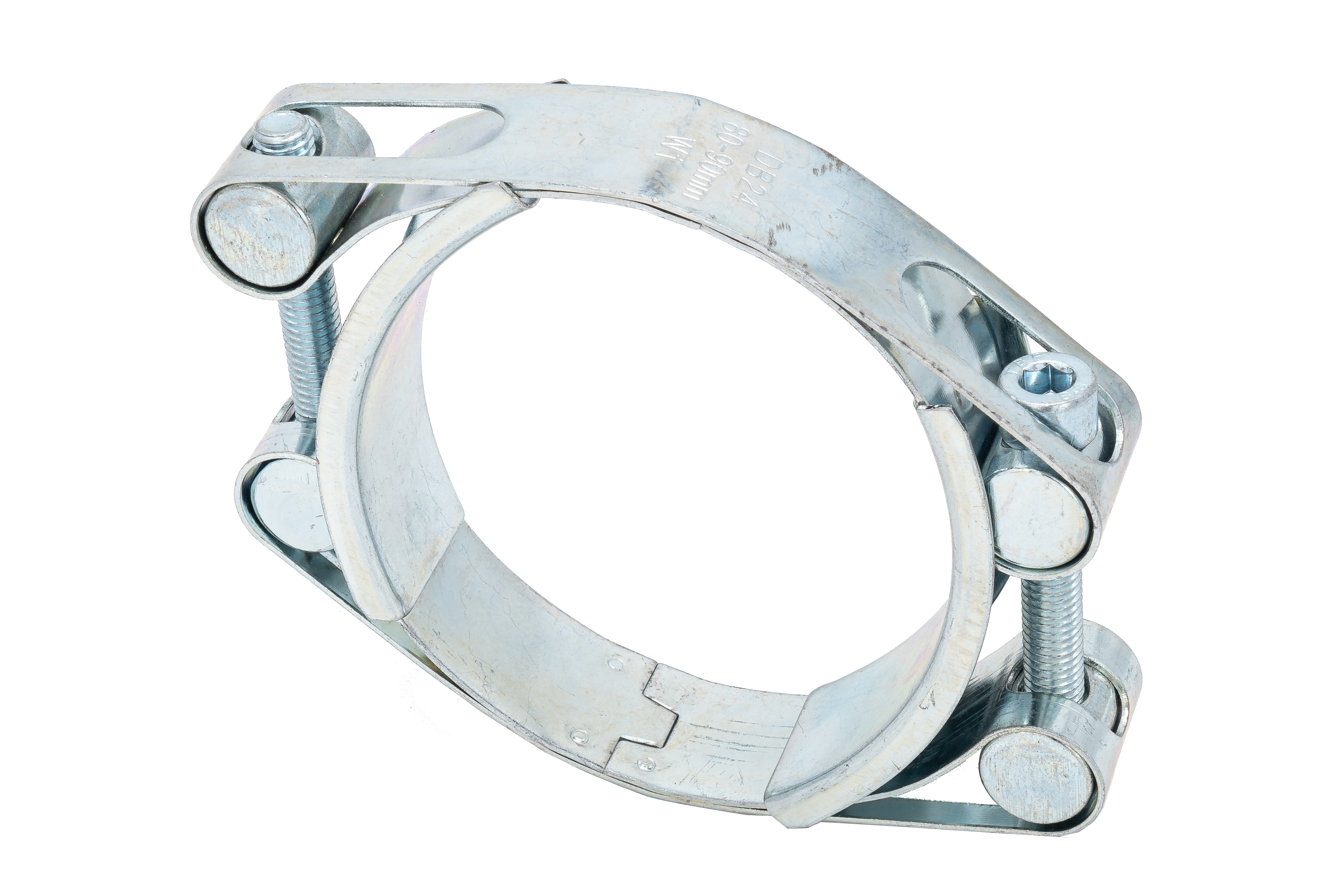 Spannbackenschelle 2-teilig mit Inbus Spannbereich: 150 - 160 mm, Bandbreite: 24 mm,
