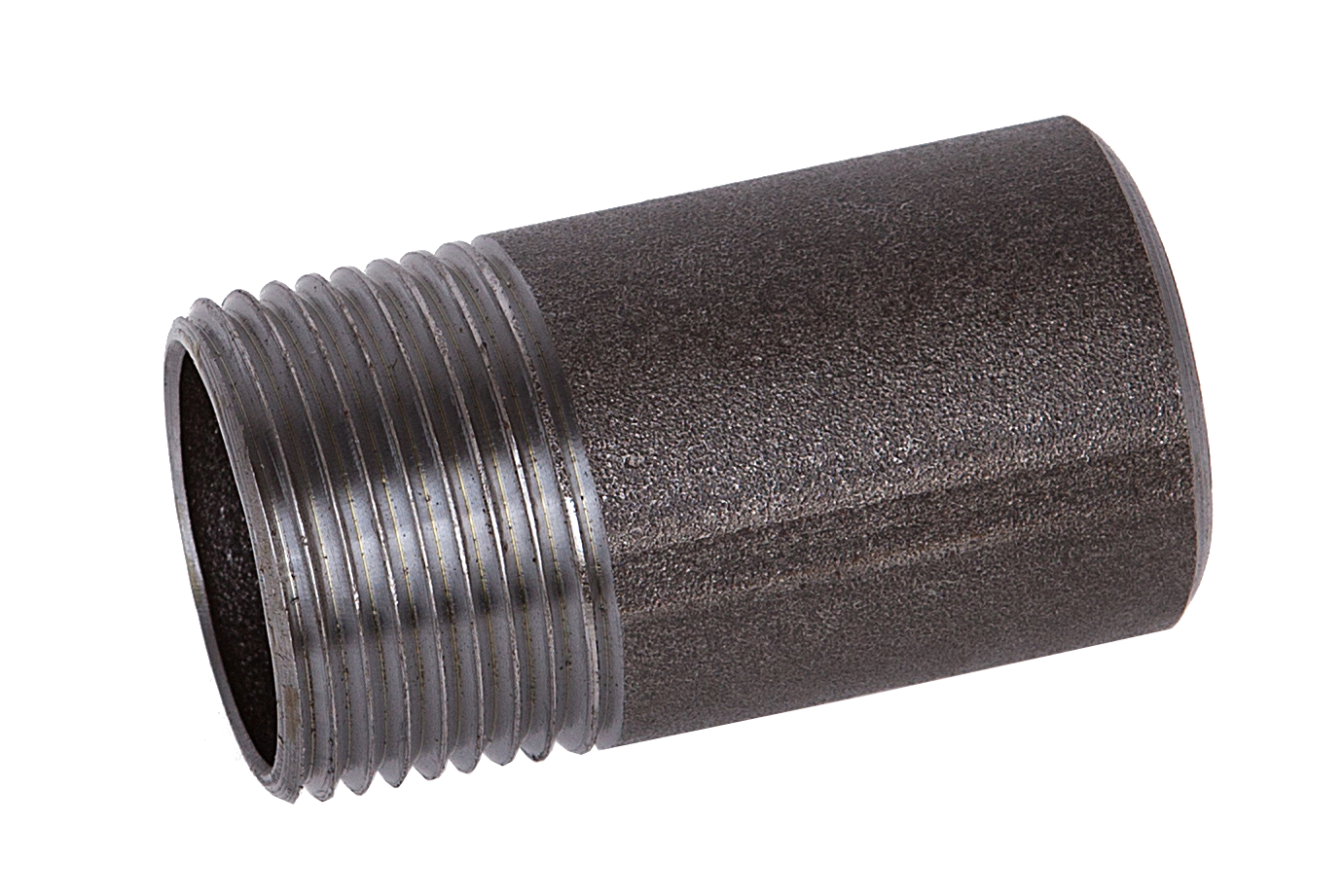 Anschweißnippel EN 10241 R 1 1/4" * 50 mm, E235 ** schwarz **