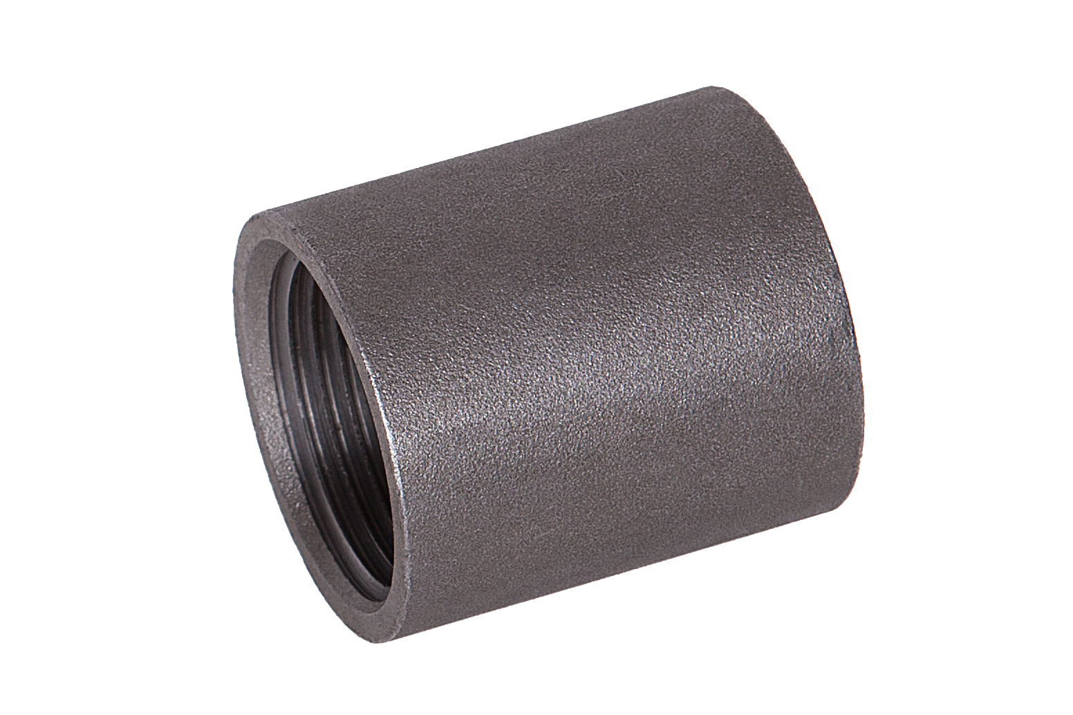 Muffen ganze Länge EN 10241 Rp 1/4", E235 ** schwarz **