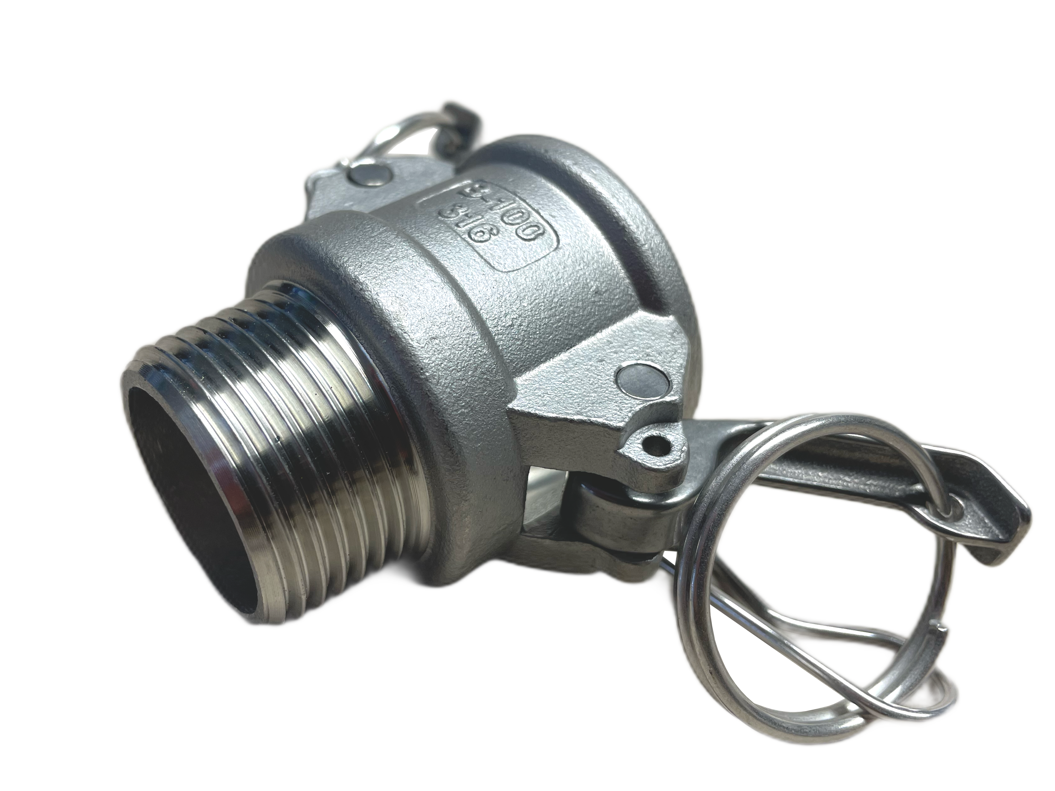 Kamlok Mutterteil mit AußengewindeTyp B R 3/4", 1.4408