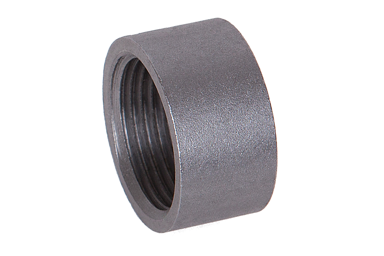 Muffen halbe Länge EN 10241 Rp 2", E235 ** schwarz **