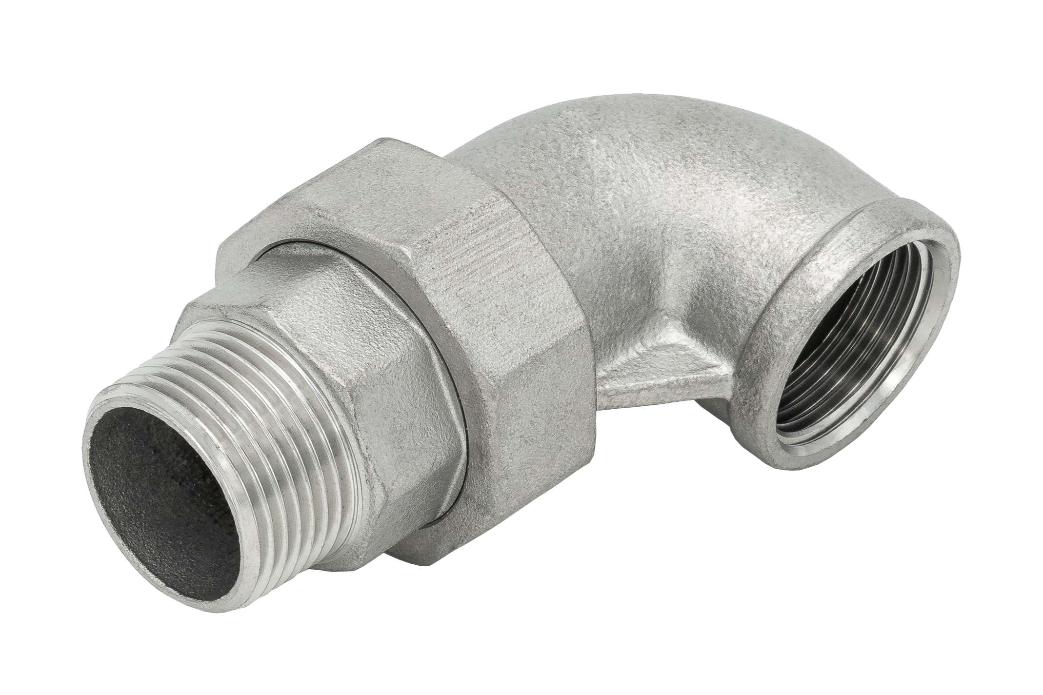 Winkelverschraubung Konisch IG/AG 1.4408 3/4"