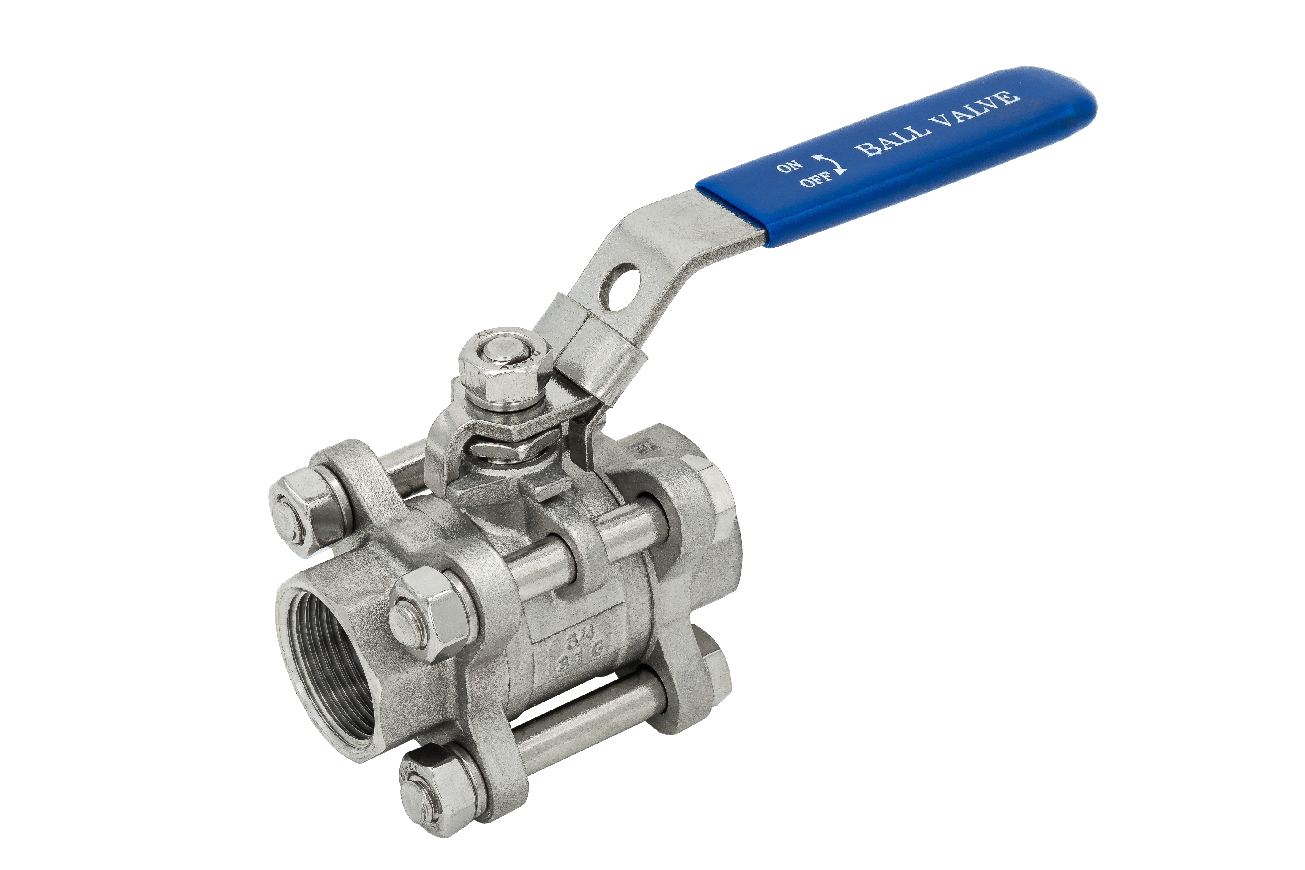 Kugelhahn IG 3-teilig 1.4408 voller Durchgang 3/8"